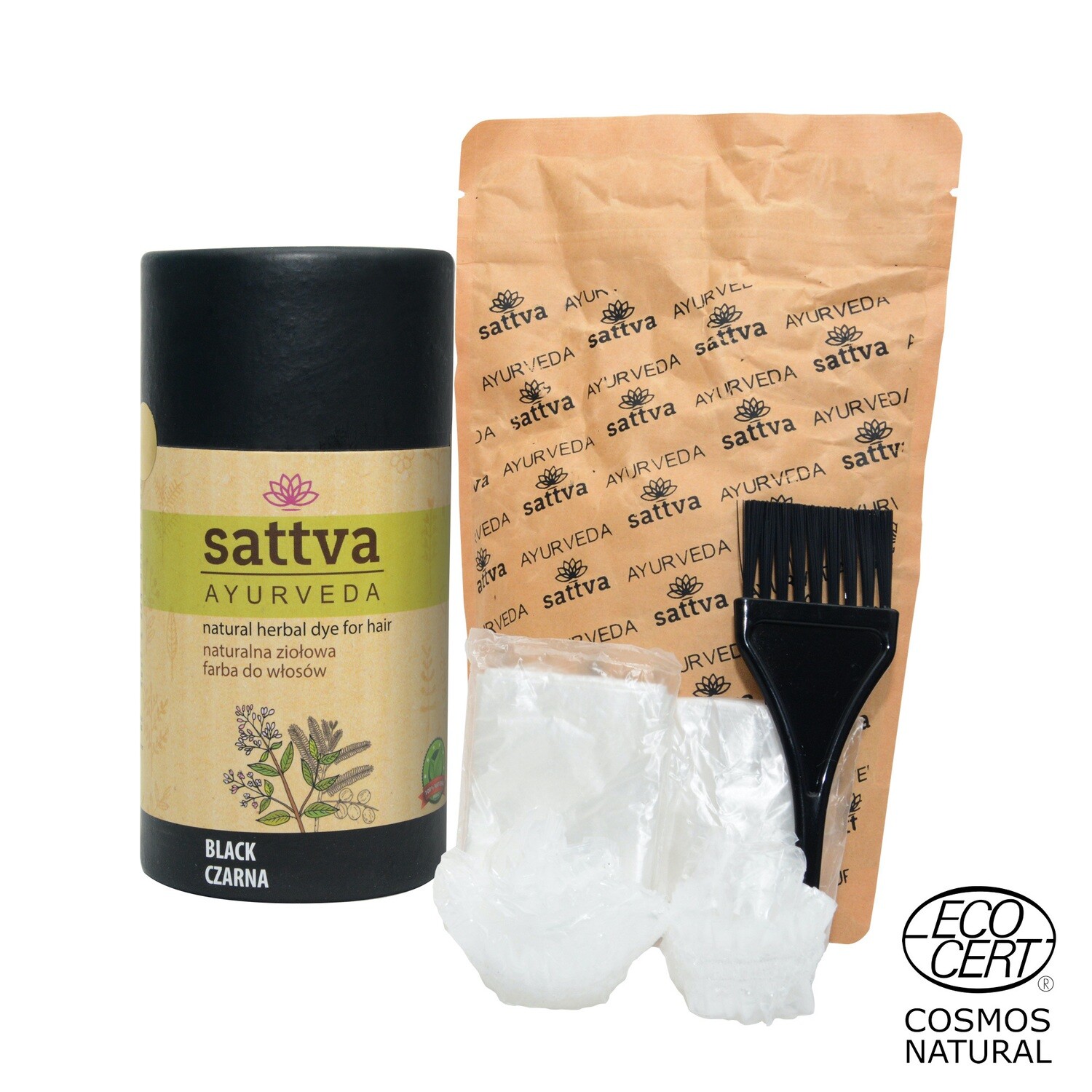 SATTVA Henna naturalna farba - Czarna