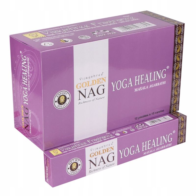 Kadzidełka Golden Nag 15 g - Uzdrawianie Jogą
