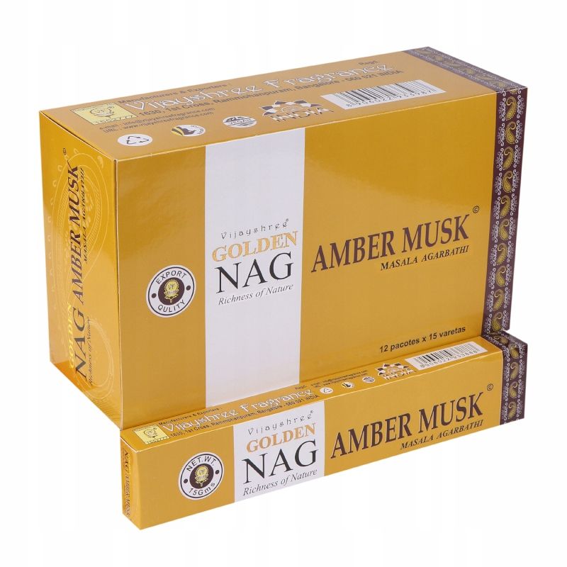 Kadzidełka Golden Nag 15 g - Piżmo Bursztynowe