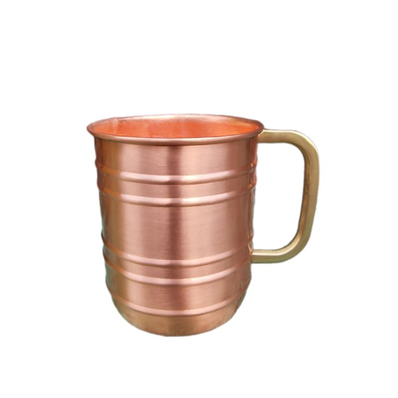 Kubek miedziany z uchem mosiężnym 400ml