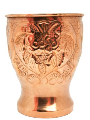 Kubek miedziany zdobiony 450ml