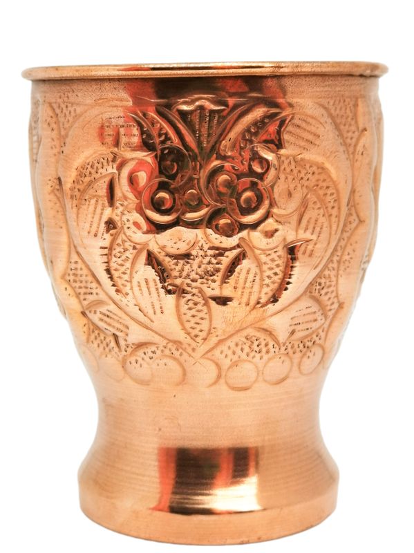 Kubek miedziany zdobiony 450ml