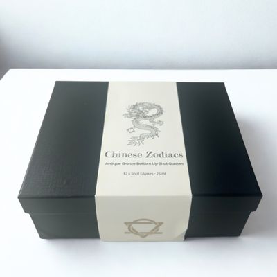 Zestaw 12 Kieliszków Bottom Up Leśne i Mistyczne Stworzenia Mosiądz 25 ml