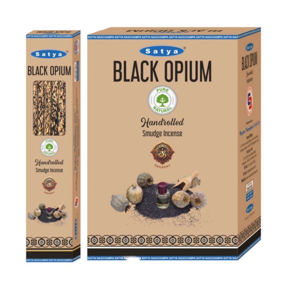 Kadzidełka Satya Handrolled Smudge - Black Opium
