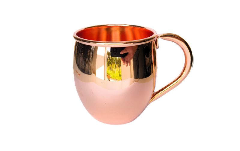 Kubek miedziany 450ml gładki
