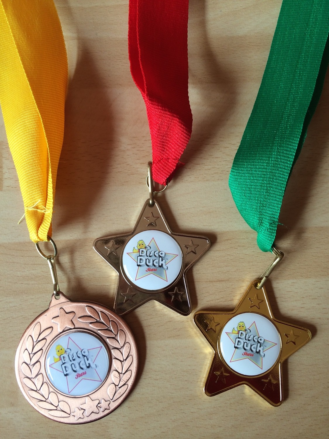 Disco Duck Stars - Medals - Bronze/Silver/Gold