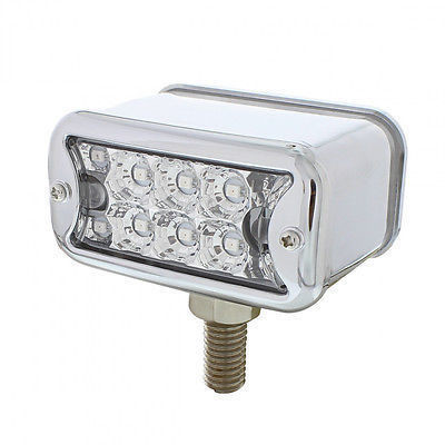 15 LED 3" Dual Function Reflector Double Face Light-Amber-Red