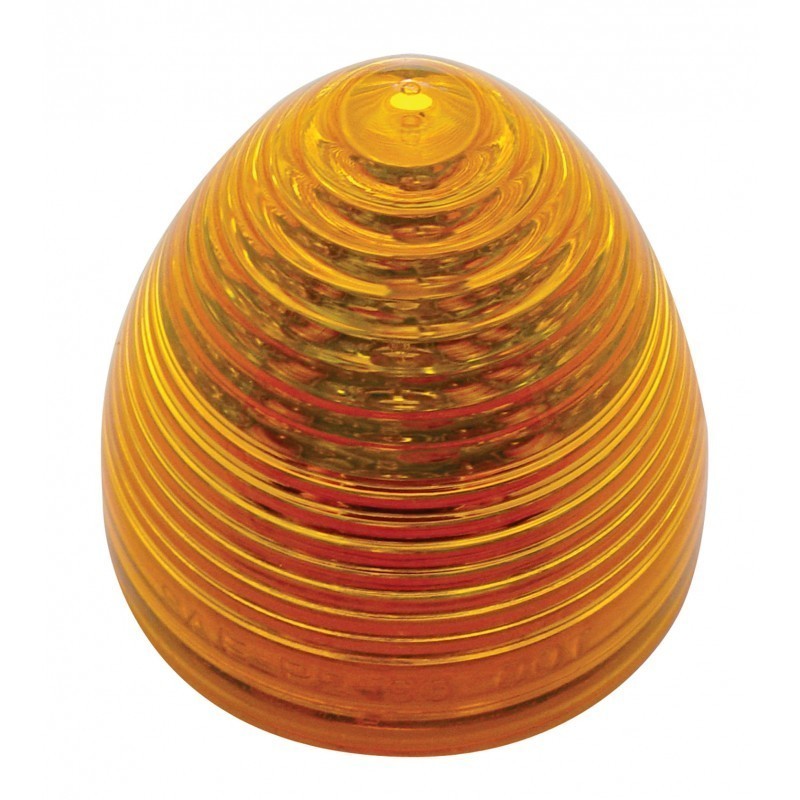 United Pacific 38369 - 2.5 Inch Beehive Clearance/Marker Light, 13 Red LED With Clear Lens