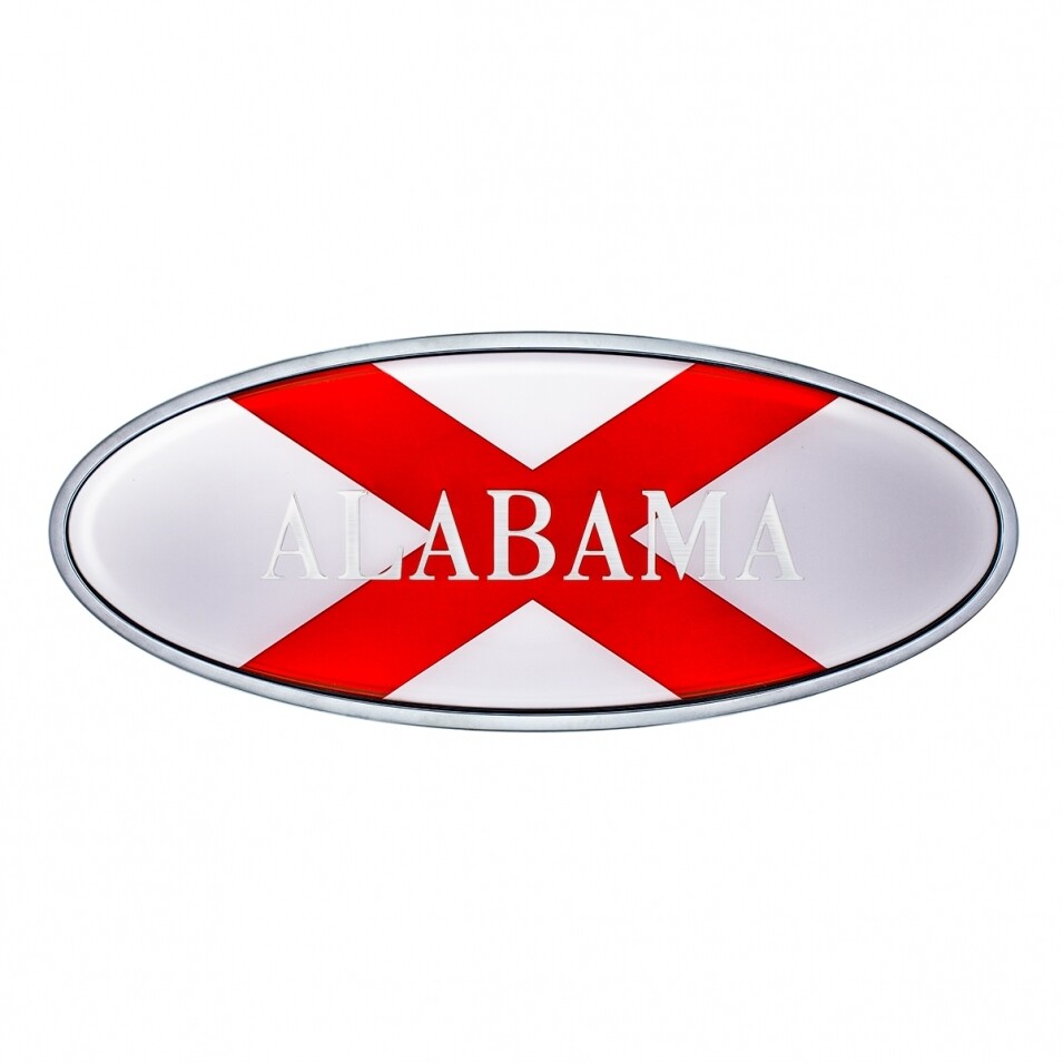 Die Cast Alabama Flag Emblem
