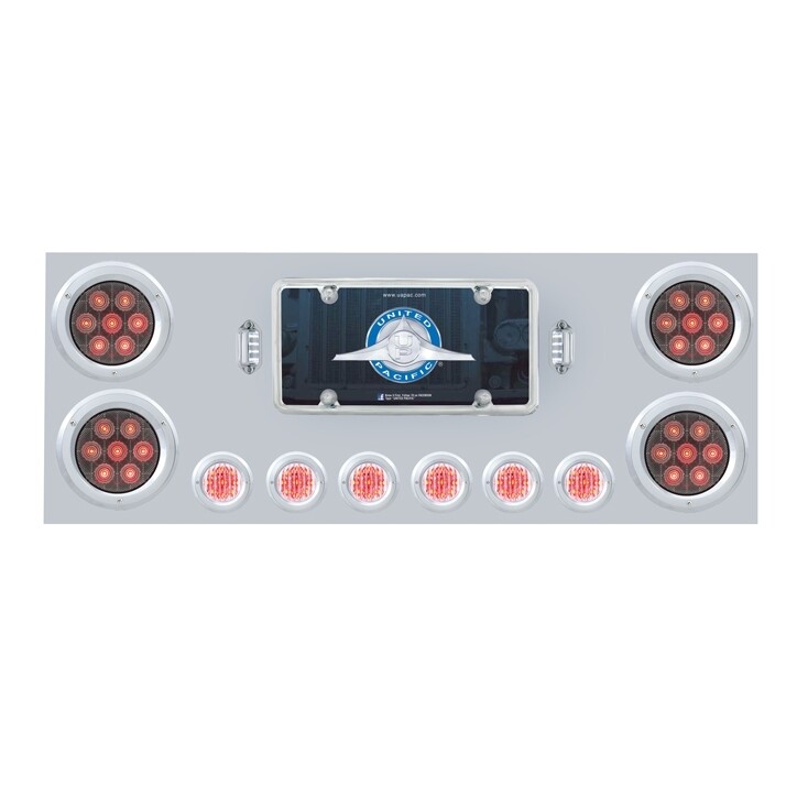 Stainless Steel Rear Center Panel with LED Lights