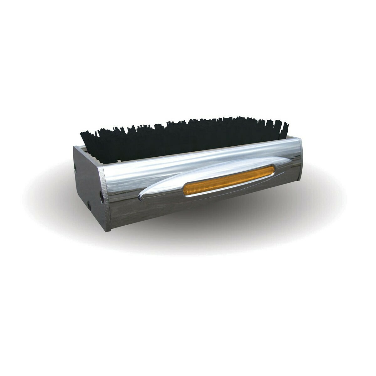 Chrome Amber LED Boot Brush with Caddie