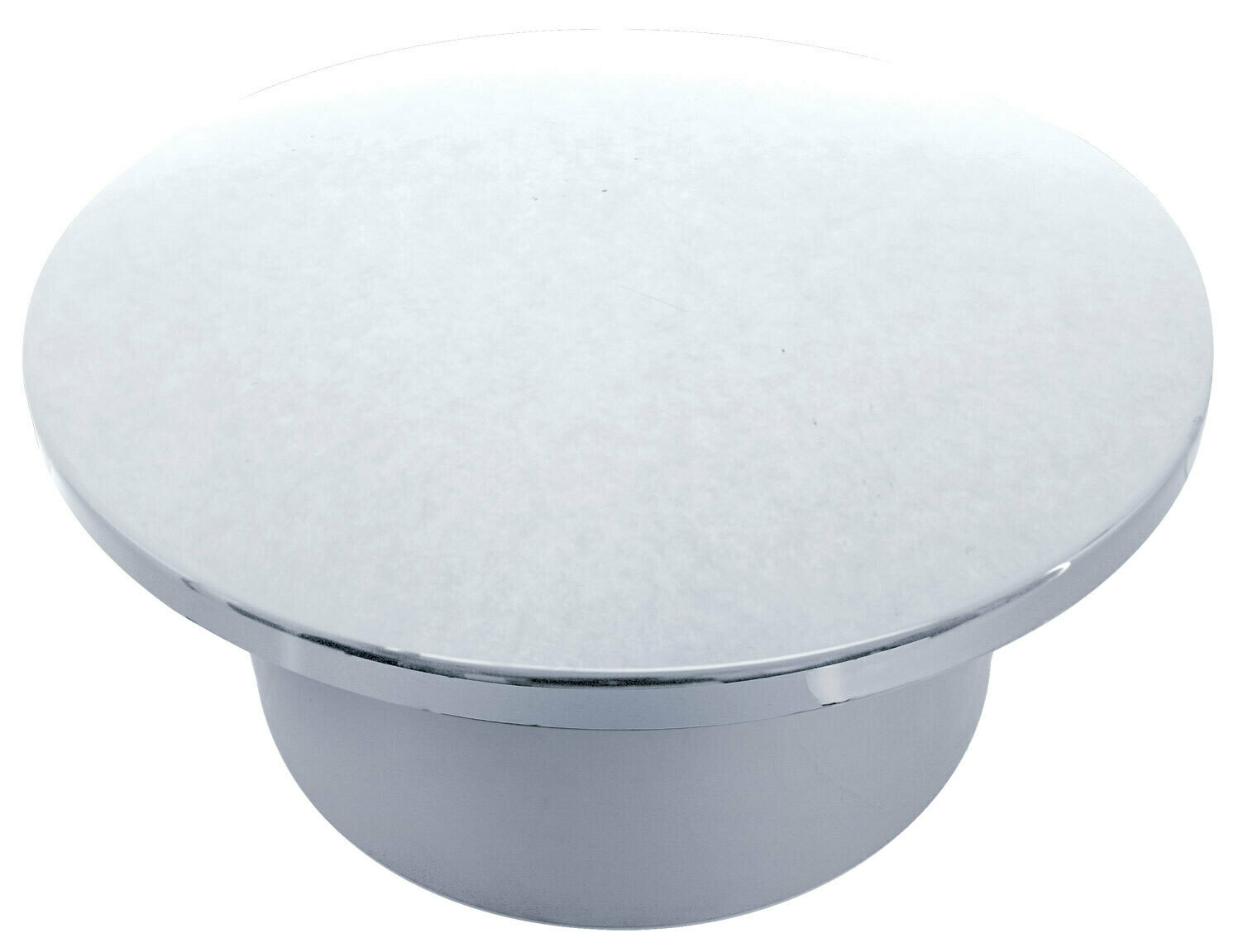 United Pacific Chrome Plastic Moon Rear Axle Cover w/ 33mm Thread-On ...