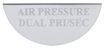 Gauge Plate Emblem - Air Pressure- Dual PRI/SEC for Freightliner
