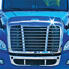 Stainless Steel Bug Deflector for Freightliner Cascadia