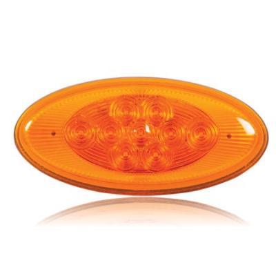 Lightning Oval Side Turn/Side Marker Replacement with Amber or Clear Lens for Peterbilt