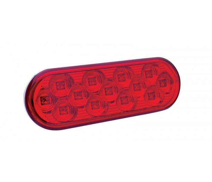 Oval Mirrored LED Stop/Tail/Turn Light in Different Colors