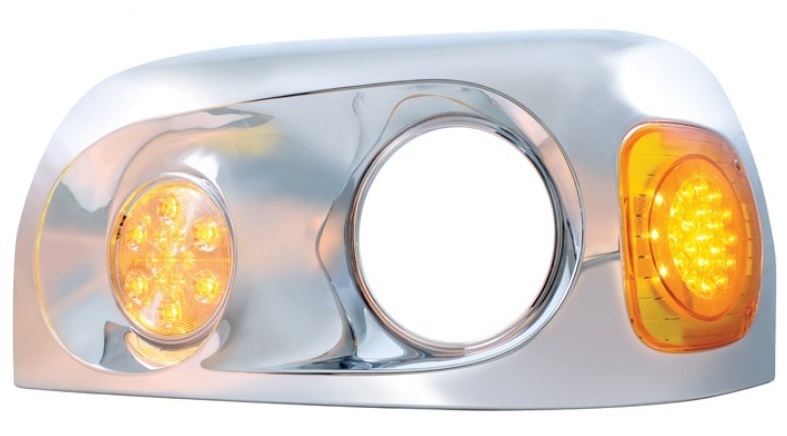 High Power LED Daytime Running Light with Amber LEDs and Clear Lens for Freightliner