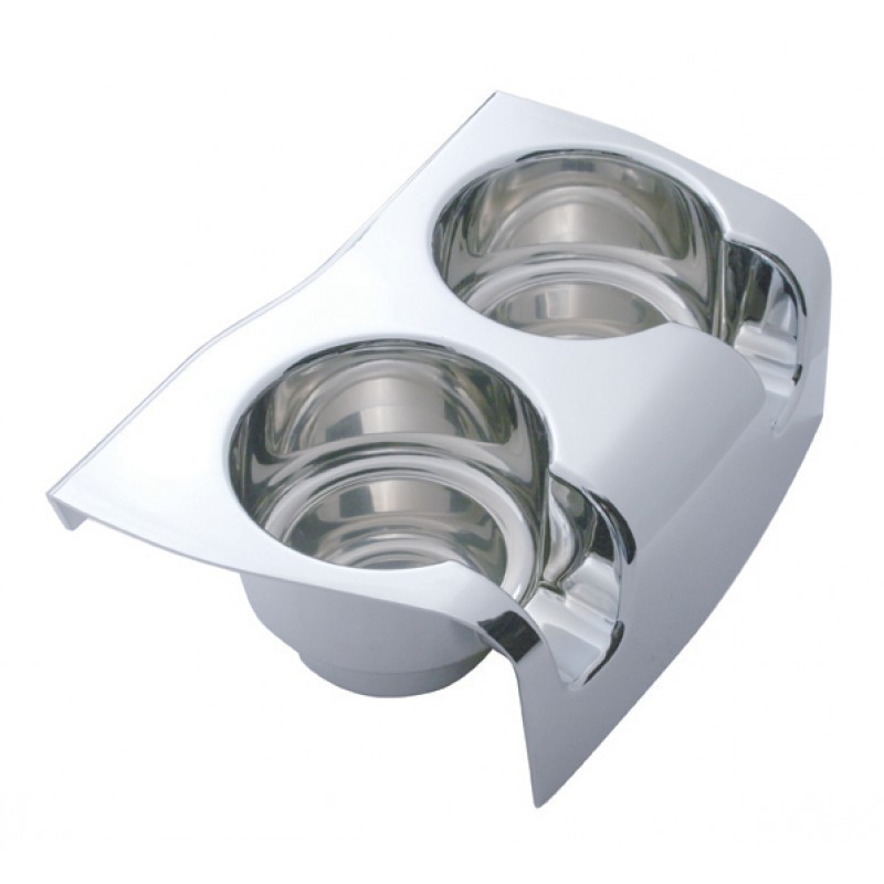 United Pacific Chrome Plastic Cup Holder for Kenworth W900, T800