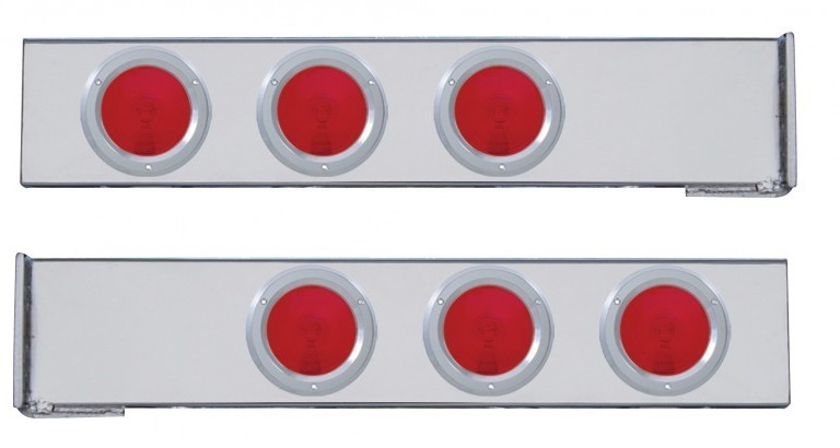 Flange Mount Rear Light Bar with Six 4
