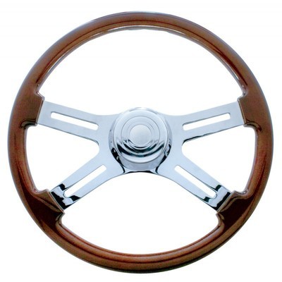 Wood/Chrome Steering Wheel 18