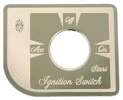SS Ignition Key Switch Plate for Peterbilt