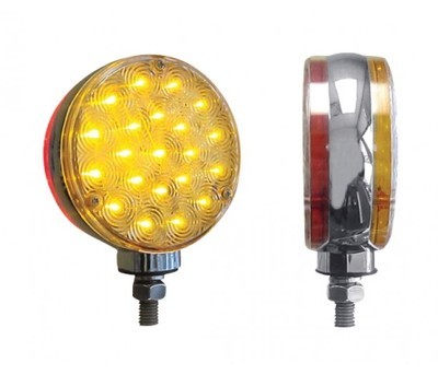 Double Face Combination with 40 LEDs Red/Amber
