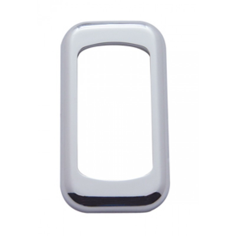 thumbnail image 2 of United Pacific Chrome Rocker Switch Trim Bezel – 3-Pack, Blue Crystal, Peterbilt Kenworth 2 of 5