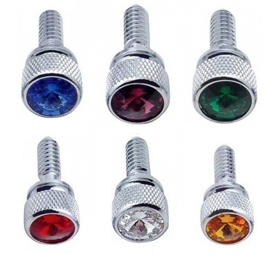 Chrome Dash Screw with Diamond in Different Colors for Peterbilt