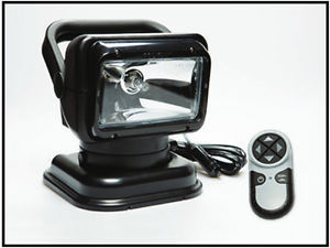 Black Portable RadioRay Remote Control Halogen Spotlight with Magnetic Shoe