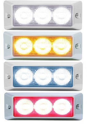 3 High Power LED Warning Lighthead in Different Colors