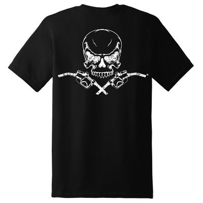 Diesel Life Skull & Pumps Short Sleeve T-Shirt - Black with White Imprint