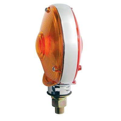 Double Face Turn Signal Light w/ 1157 Bulb (Amber/Red Lens)