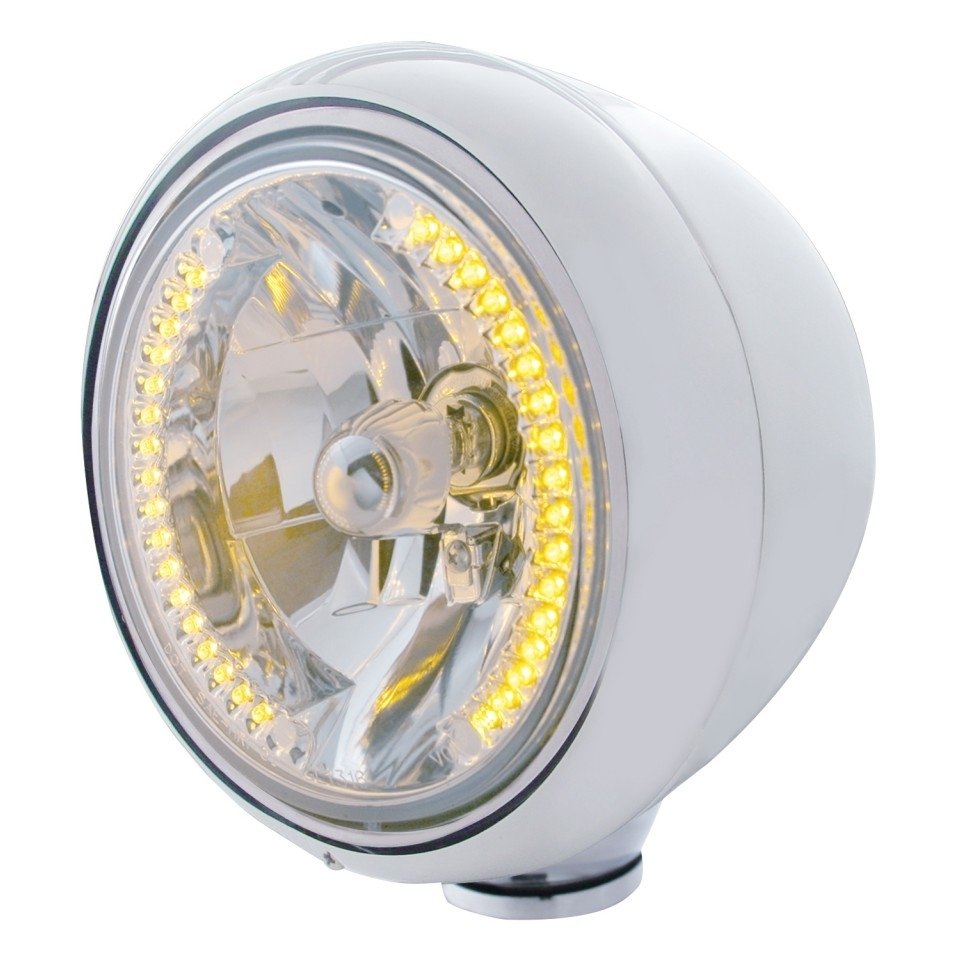 Headlight H4 Bulb w/ 34 Amber LED