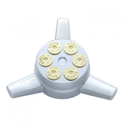 Chrome Plastic Gun Cylinder Hub Cap (Spinner Only)