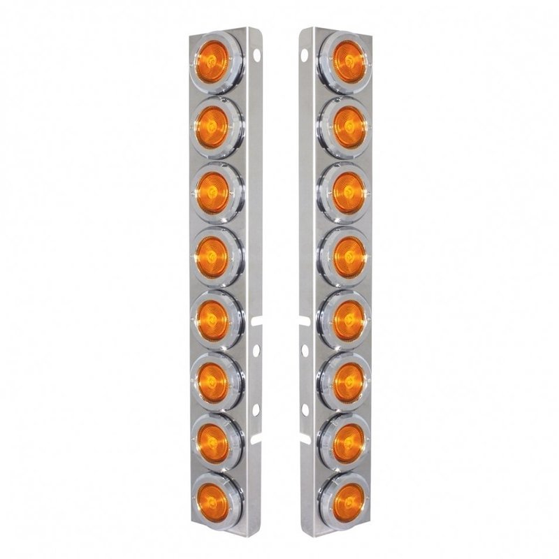 United Pacific Stainless Steel Front Air Cleaner Brackets w