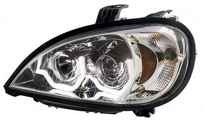 Projection LED Headlight, Chrome - Driver Side for Freightliner Columbia 1996+