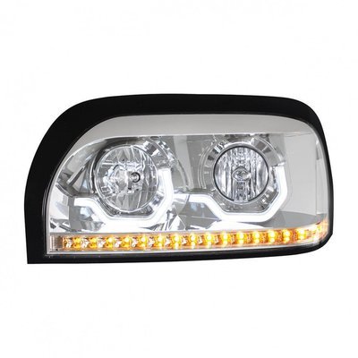 Projection LED Chrome Headlight for Freightliner Century Projection LED Chrome Headlight for Freightliner Century