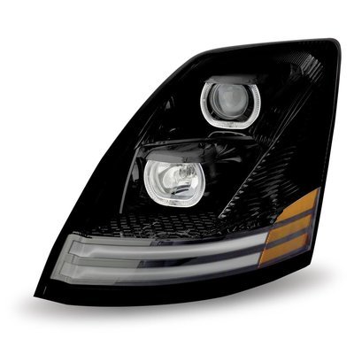 Black Halogen Headlights for Volvo VNL