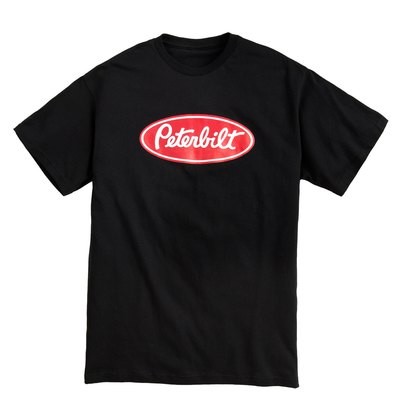 Peterbilt Big Logo T-Shirt Black in Size M - 4XL