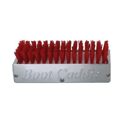 Red Chrome Aluminum Boot Brush Caddie