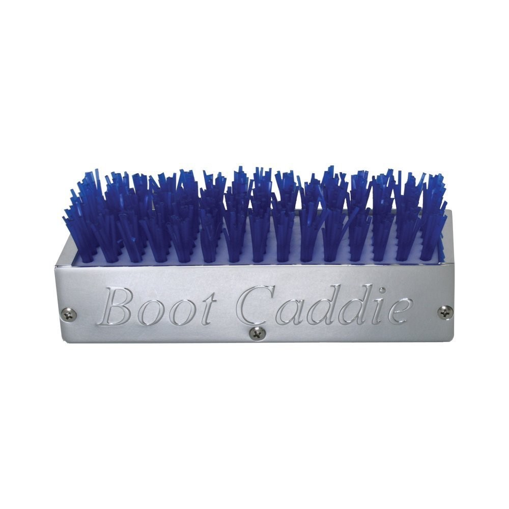 Blue Chrome Aluminum Boot Brush Caddie