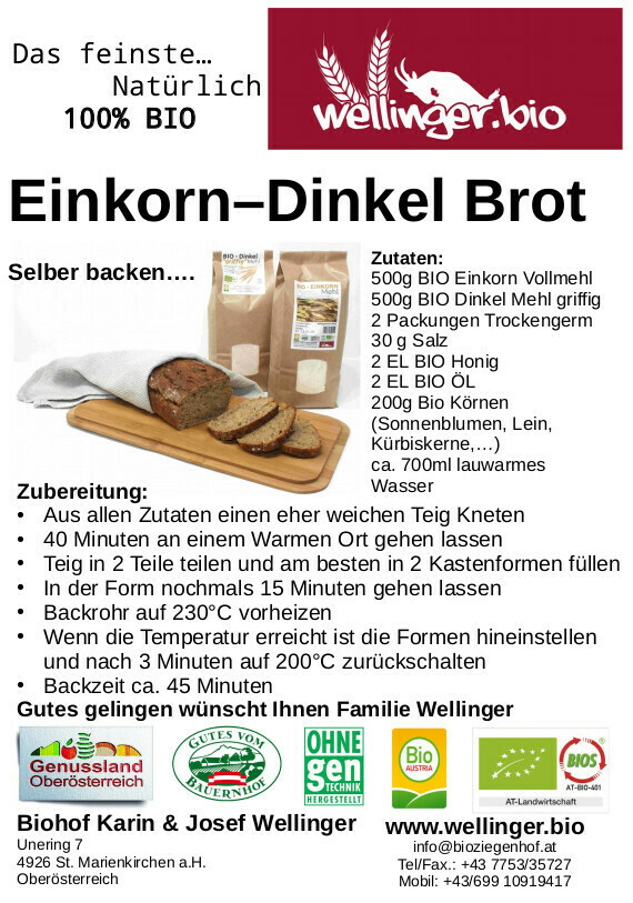 BIO Einkorn Vollkornmehl
