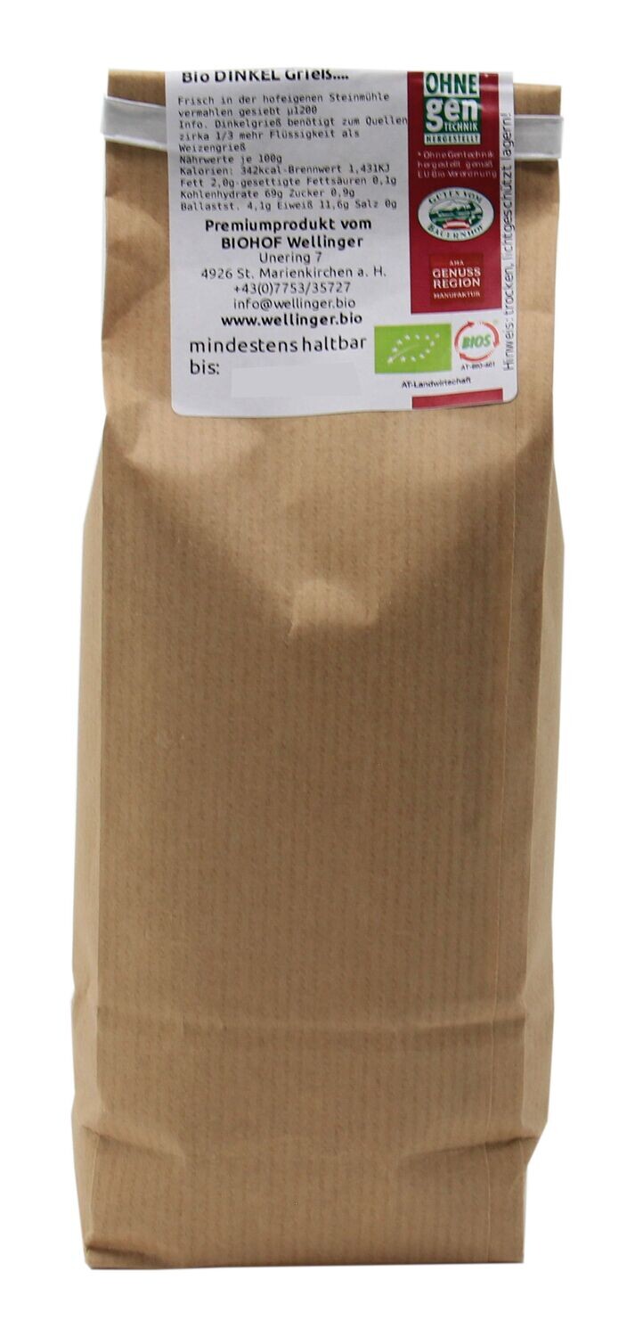 BIO Dinkel Grieß