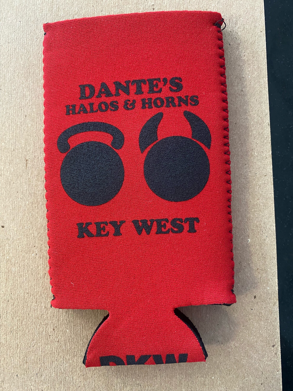 Skinny Can Halos & Horns Coozie Shop Online Dante's Key West Pool Bar & Restaurant
