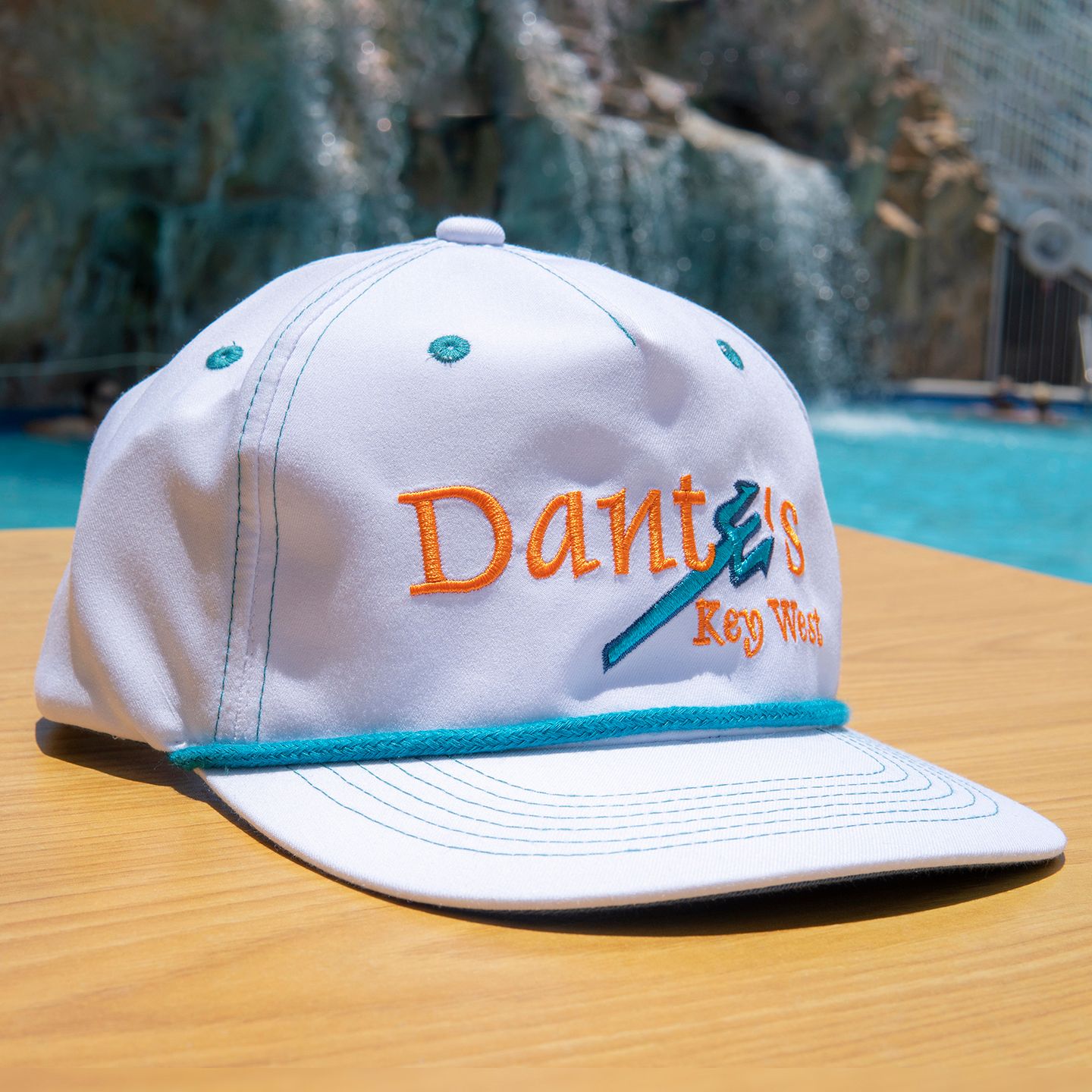 *Miami Dolphins Inspired Flat Brim Snapback Hat with Hidden Pocket