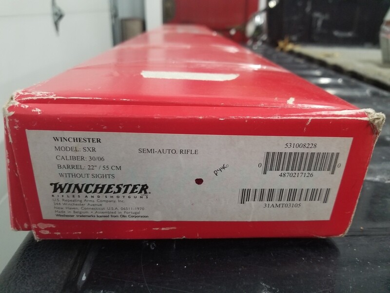 Winchester SXR still in the box 30/06