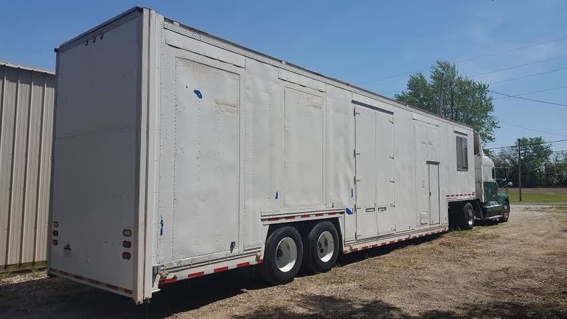 1995 Freightliner Toter w/ Cat &amp; 48' Stacker trailer--TRAILER IS SOLD-SOLD-SOLD