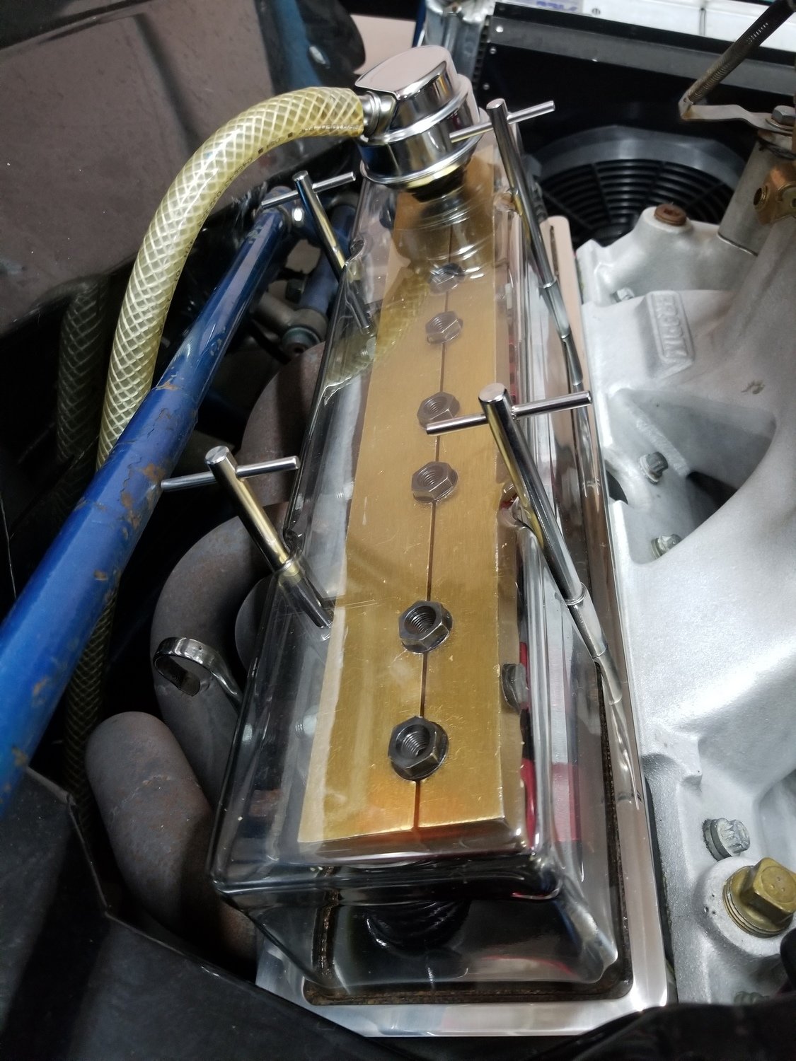NEW Technology NASA Plastic Clear Valve Covers for SBC or BBC only