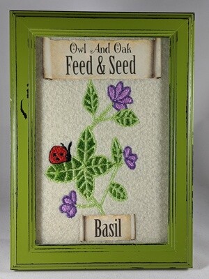 Vintage Herbs - Embroidered Artwork