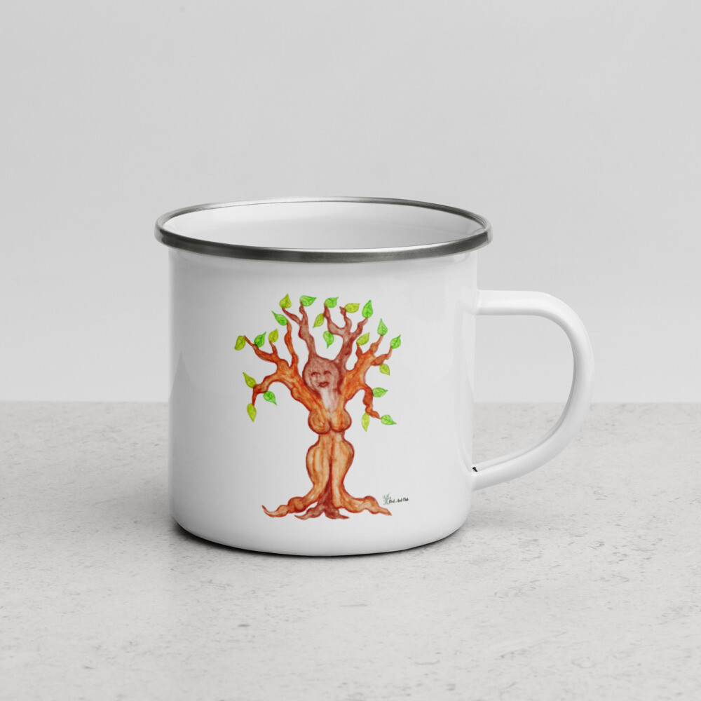 Tree Goddess Enamel Mug
